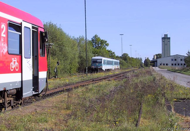 Zugbegegnung in Wahrenholz